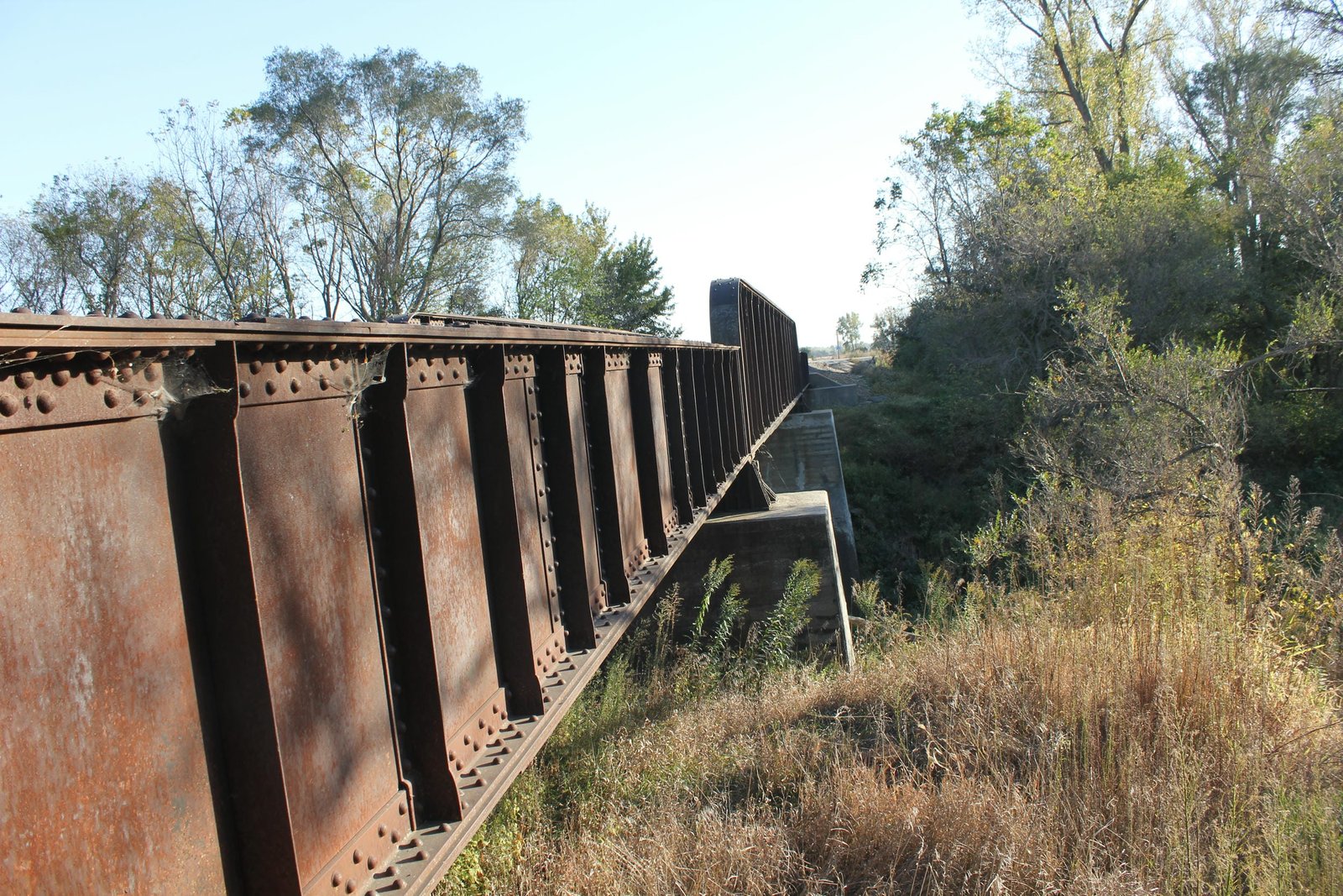 Looking south